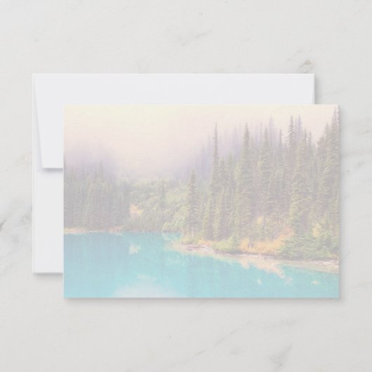 Schitterend Noordelijk Landschap Rustic Bruiloft RSVP Kaartje (Achterkant)