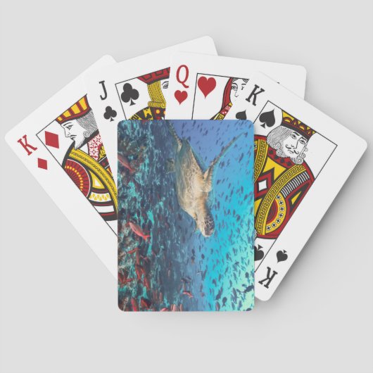 Schitterend onderwaterdek van speelkaarten (Achterkant)