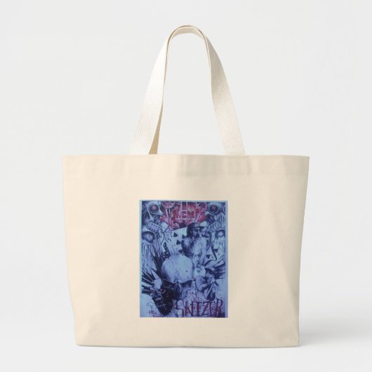 Schitterend online Skeezers artistiek design Grote Tote Bag (Voorkant)