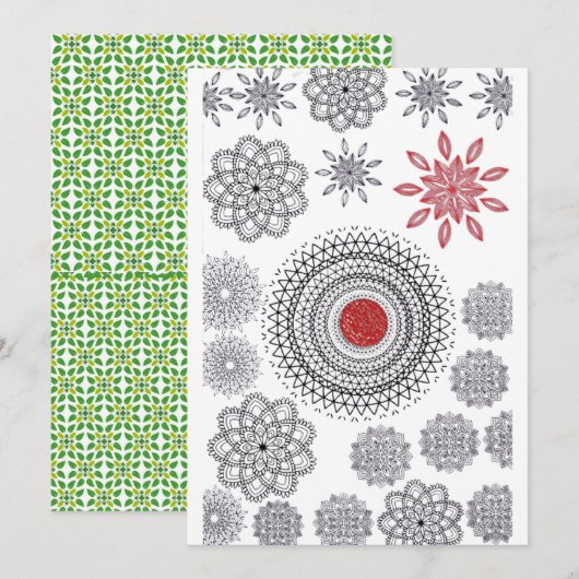 Schitterend ontwerp kaart (Voorkant / Achterkant)