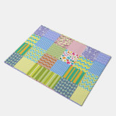 Schitterend ontwerp van een lappendeken deurmat (Schuin)