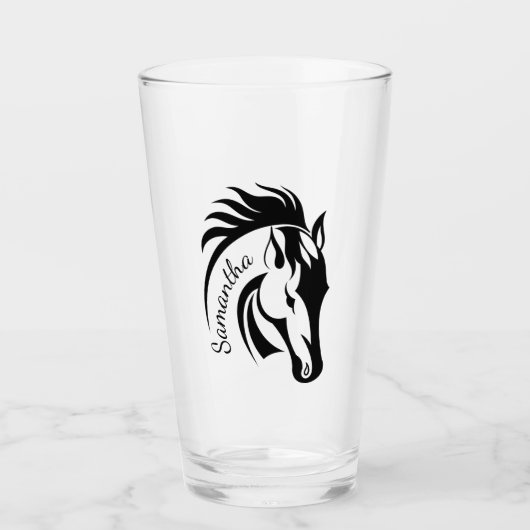 Schitterend ontwerp voor paarden Drink glas (Voorkant)