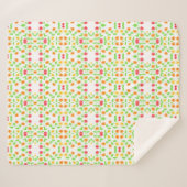 Schitterend ontworpen drijvende mandje sherpa deken (Voorkant (horizontaal))