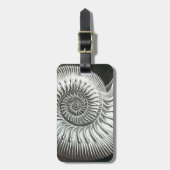 Schitterend opbergvak voor ammoniëtisch afbeelding bagagelabel (Voorkant verticaal)