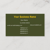 Schitterend Oranje en bruin Abstract Visitekaartje (Achterkant)