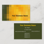 Schitterend Oranje en bruin Abstract Visitekaartje (Voorkant / Achterkant)