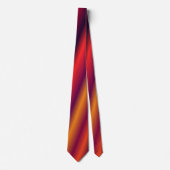 Schitterend Oranje en Paars gestreept Stropdas (Voorkant)