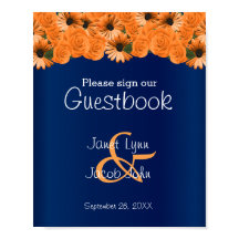 Schitterend Oranje Roos van het Guestbook