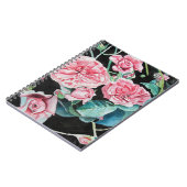 Schitterend oud roze rozen blanco Notitieboek (Linkerzijde)