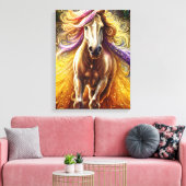 Schitterend paardedragerCanvas afdrukken (Insitu (Woonkamer))