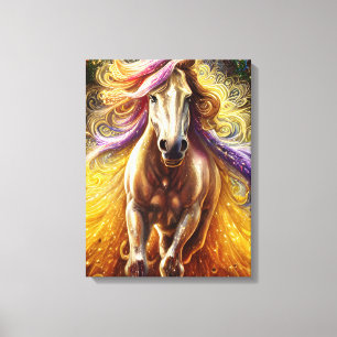 Schitterend paardedragerCanvas afdrukken