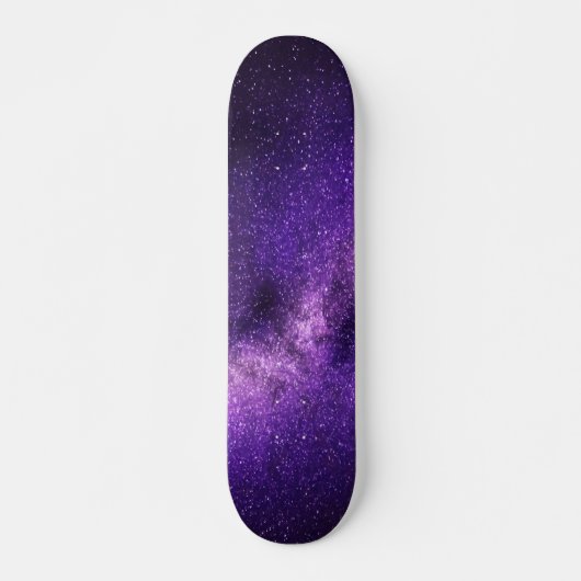 Schitterend Paars ruimtesatbord Persoonlijk Skateboard (Voorkant)