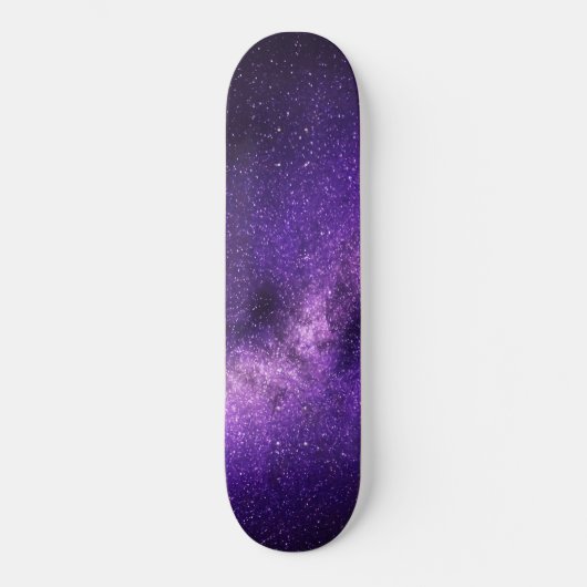 Schitterend Paars ruimtesatbord Persoonlijk Skateboard (Voorkant)