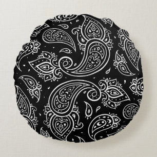 Schitterend paisley naadloos patroon rond kussen