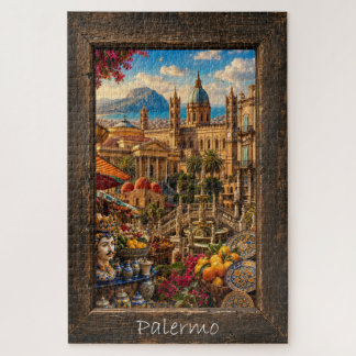 Schitterend Palermo Sicilië Kleurrijke Architectuu Legpuzzel