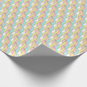 Schitterend pastelkleurpatroon cadeaupapier (Hoek)