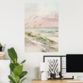 Schitterend pastelstrand poster (Thuiskantoor)