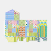 Schitterend patchontwerp bedankdoosjes (Uitgevouwen)