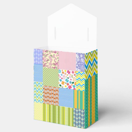 Schitterend patchontwerp bedankdoosjes (Geopend)