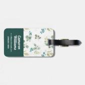 Schitterend patroon blokkeren bagagelabel (Achterkant horizontaal)