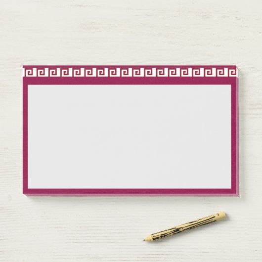 Schitterend patroon van geometrische ontwerpkoptek post-it® notes (Op bureau)