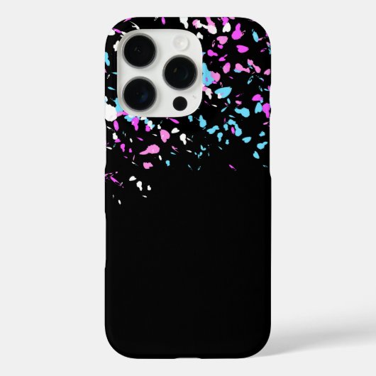 Schitterend patroonontwerp op zwart Case-Mate iPhone case (Achterkant)