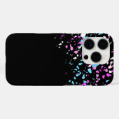 Schitterend patroonontwerp op zwart Case-Mate iPhone case (Achterkant (horizontaal))