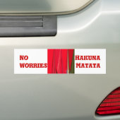 Schitterend rood design bumpersticker (Op auto)