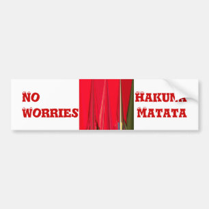 Schitterend rood design bumpersticker