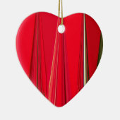 Schitterend rood design keramisch ornament (Rechts)