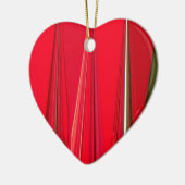 Schitterend rood design keramisch ornament (Links)