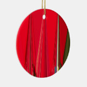 Schitterend rood design keramisch ornament (Rechts)