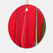 Schitterend rood design keramisch ornament (Links)