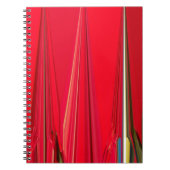 Schitterend rood design notitieboek (Voorkant)