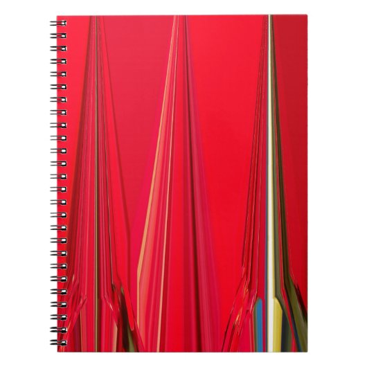 Schitterend rood design notitieboek (Voorkant)