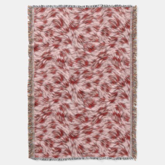 Schitterend Rood- en Roze Abstract design Deken (Voorkant Verticaal)