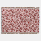 Schitterend Rood- en Roze Abstract design Deken (Voorkant)