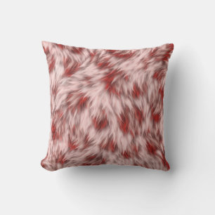 Schitterend Rood- en Roze Abstract Design Square P Buitenkussen