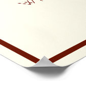 Schitterend Rood Gehakt Kind met Keukenkat Citaat Poster (Hoek)