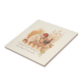 Schitterend Rood Gehakt Kind met Keukenkat Citaat Tegeltje (Zijkant)