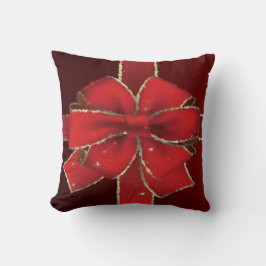 Schitterend Rood-kerstcadeaudesign Kussen