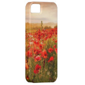 Schitterend rood papaver hoesje (Back/Rechts)