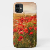 Schitterend rood papaver hoesje (Achterkant)