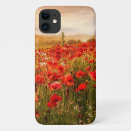 Schitterend rood papaver hoesje
