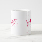 Schitterend! Rood spatten elke kleur Grote Koffiekop (Voorkant)