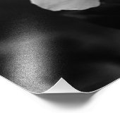 Schitterend Roos in de zwarte en witte ventilator Foto Afdruk (Hoek)