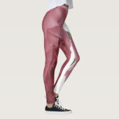 Schitterend roos met roze kleur en regendruppels leggings (Rechts)