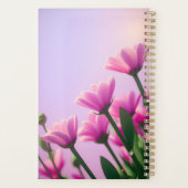 Schitterend roze bloempatroon planner (Achterkant)