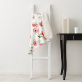 Schitterend roze en rood papaver ontwerp sherpa deken (In situ)