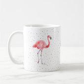 Schitterend roze flamingpatroon koffiemok (Links)